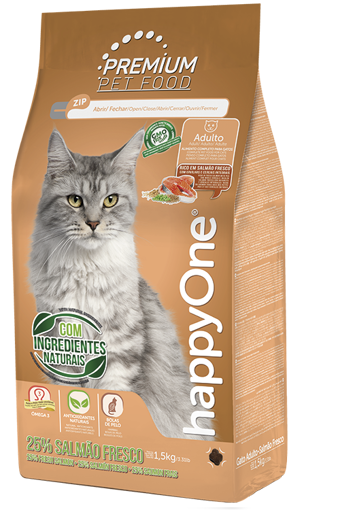 Imagem de happyOne PREMIUM | Gato Adulto Salmão Fresco 1,5 kg