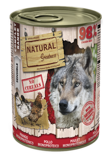 Imagem de NATURAL GREATNESS | Wet Complet Sensible Chicken Monoprotein 400 g