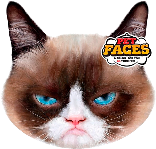 Imagem de PETFACES | Almofada Grumpy Cat