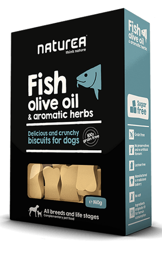 Imagem de NATUREA Biscuits | Fish, Olive Oil & Aromatic Herbs 140 g