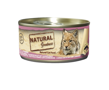 Imagem de NATURAL GREATNESS | Wetfood Cat Tuna Filet & Prawns 70 g
