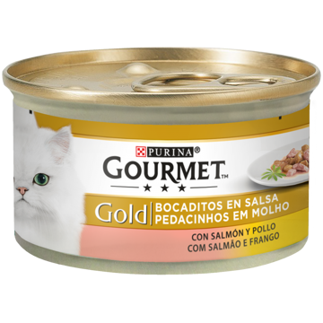 Imagem de GOURMET GOLD | Pedacinhos em Molho Salmão e Frango