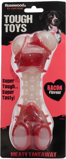 Tough Toys Meaty Bacon Takeaway Bone 