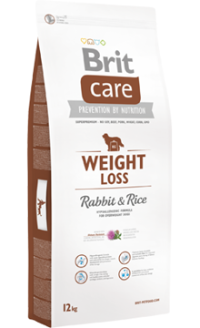 Brit Care Dog Weight Loss Adult All Breeds | Rabbit & Rice 