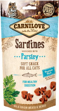 Imagem de CARNILOVE Cat | Soft Snack Sardines & Parsley 50 g