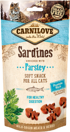 Imagem de CARNILOVE Cat | Soft Snack Sardines & Parsley 50 g