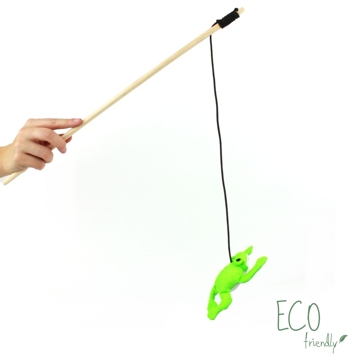 Imagem de BECO PETS | Catnip Wand Frog Toy