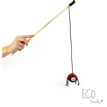 Imagem de BECO PETS | Catnip Wand Ladybird Toy
