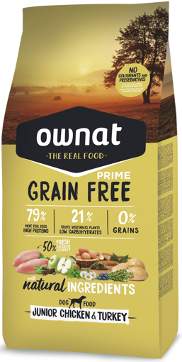 Imagem de OWNAT Cão | Prime Grain Free Junior Chicken & Turkey