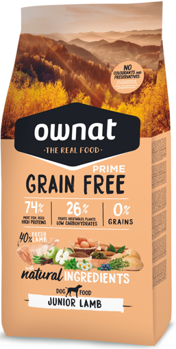 Imagem de OWNAT Cão | Prime Grain Free Junior Lamb