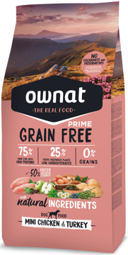 Imagem de OWNAT Cão | Prime Grain Free Mini Chicken & Turkey