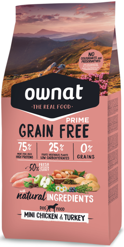 Imagem de OWNAT Cão | Prime Grain Free Mini Chicken & Turkey