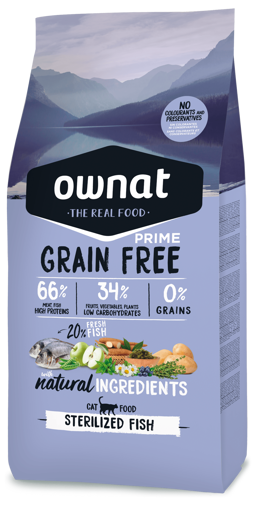 Imagem de OWNAT Gato | Prime Grain Free Sterilized Fish