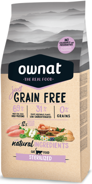 Imagem de OWNAT Gato | Just Grain Free Sterilized