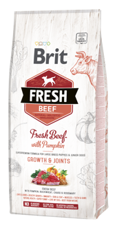 Imagem de BRIT Fresh | Beef With Pumpkin Puppy Large Bones & Joints 12 kg