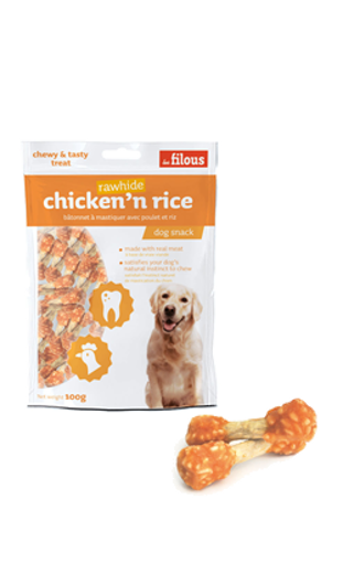 Imagem de LES FILOUS | Snack Chicken & Rice Rawhide 100 g