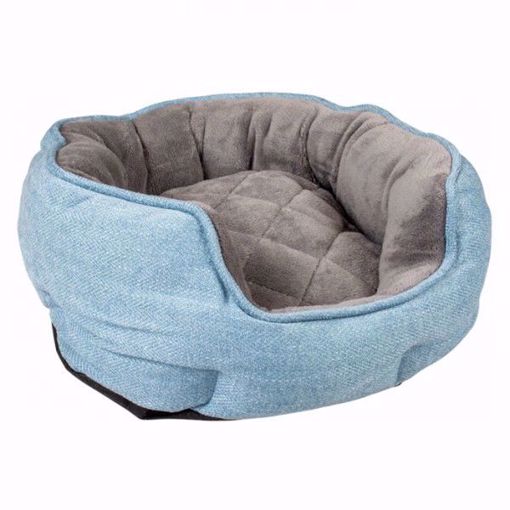 Imagem de DUVO PLUS | Cama Oval Tweed Sky