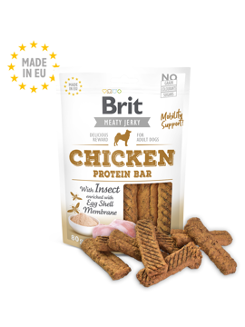 Imagem de BRIT MEATY JERKY | Snack Protein Bar Chicken with Insect | 80 g