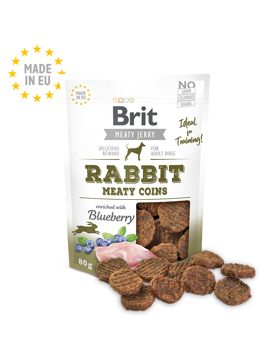 Imagem de BRIT MEATY JERKY | Snack Rabbit Meaty Coins | 80 g