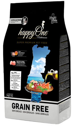 happyOne Mediterraneum Gatos e Gatinhos 1 kg