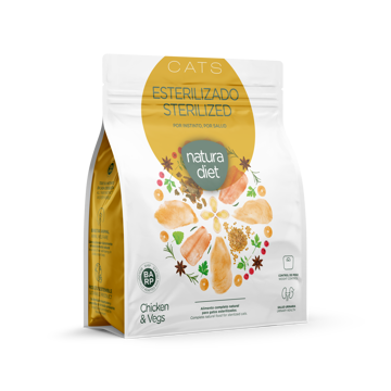 Imagem de NATURA DIET Cats | Sterilized Chicken & Vegs