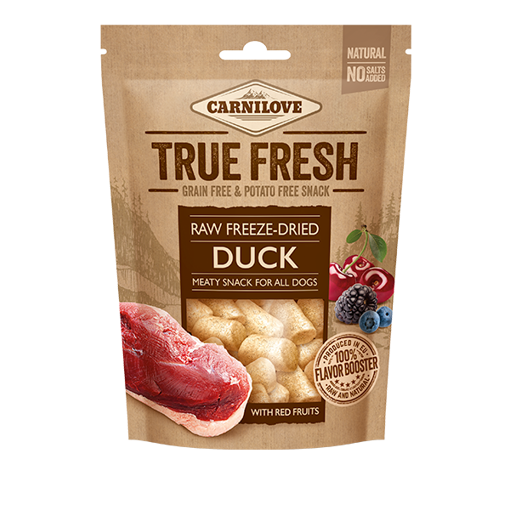 Imagem de CARNILOVE Dog | True Fresh Freeze-Dried Snack Duck with Red Fruits 40 g