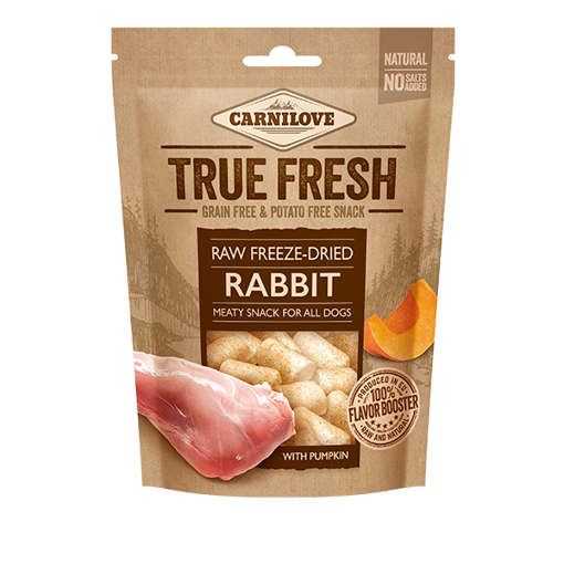 Imagem de CARNILOVE Dog | True Fresh Freeze-Dried Snack Rabbit with Pumpkin 40 g