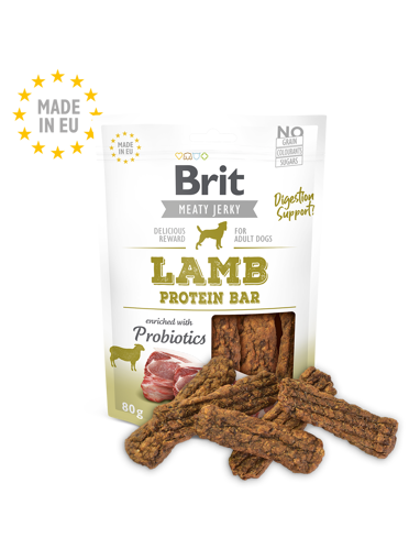 Imagem de BRIT MEATY JERKY | Snack Lamb Protein Bar | 80 g