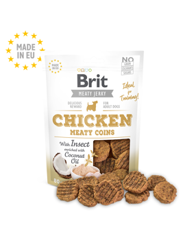 Imagem de BRIT MEATY JERKY | Snack Meaty Coins with Insect | 80 g