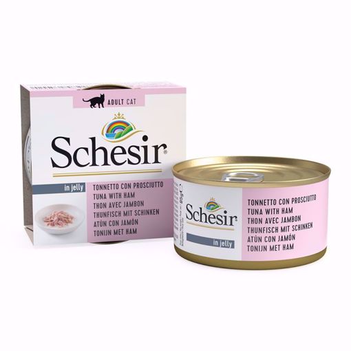 Imagem de SCHESIR Cat | Lata de Atum com Presunto em Gelatina, 85 g