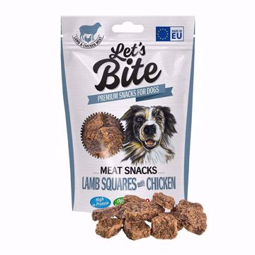 Imagem de Let's Bite | Dog Meat Snacks Lamb Squares with Chicken 80 g