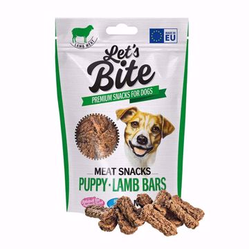 Imagem de Let's Bite | Dog Meat Snacks Puppy Lamb Bars 80 g