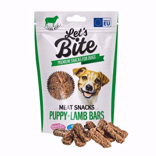 Imagem de Let's Bite | Dog Meat Snacks Puppy Lamb Bars 80 g