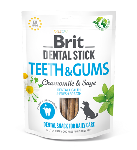 Imagem de BRIT Care | Dental Stick Teeth & Gums with Chamomile & Sage 7 sticks