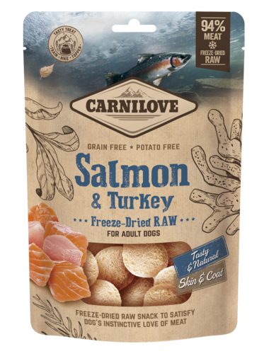 Imagem de CARNILOVE Dog | Freeze-Dried Raw Snacks Salmon & Turkey 60 g