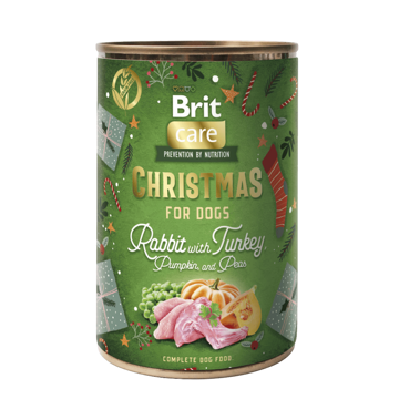 Imagem de Brit Care Dog Christmas | Alimento Húmido para Cão 400 g - Coelho e Peru