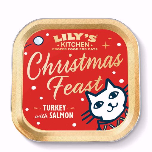 Imagem de Lily's Kitchen Christmas Feast | Alimento Húmido para Gato 85 g - Peru e Salmão